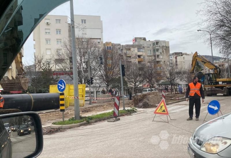 Obratite pozornost na signalizaciju - Radovi u Mostaru: Obratite pozornost na signalizaciju